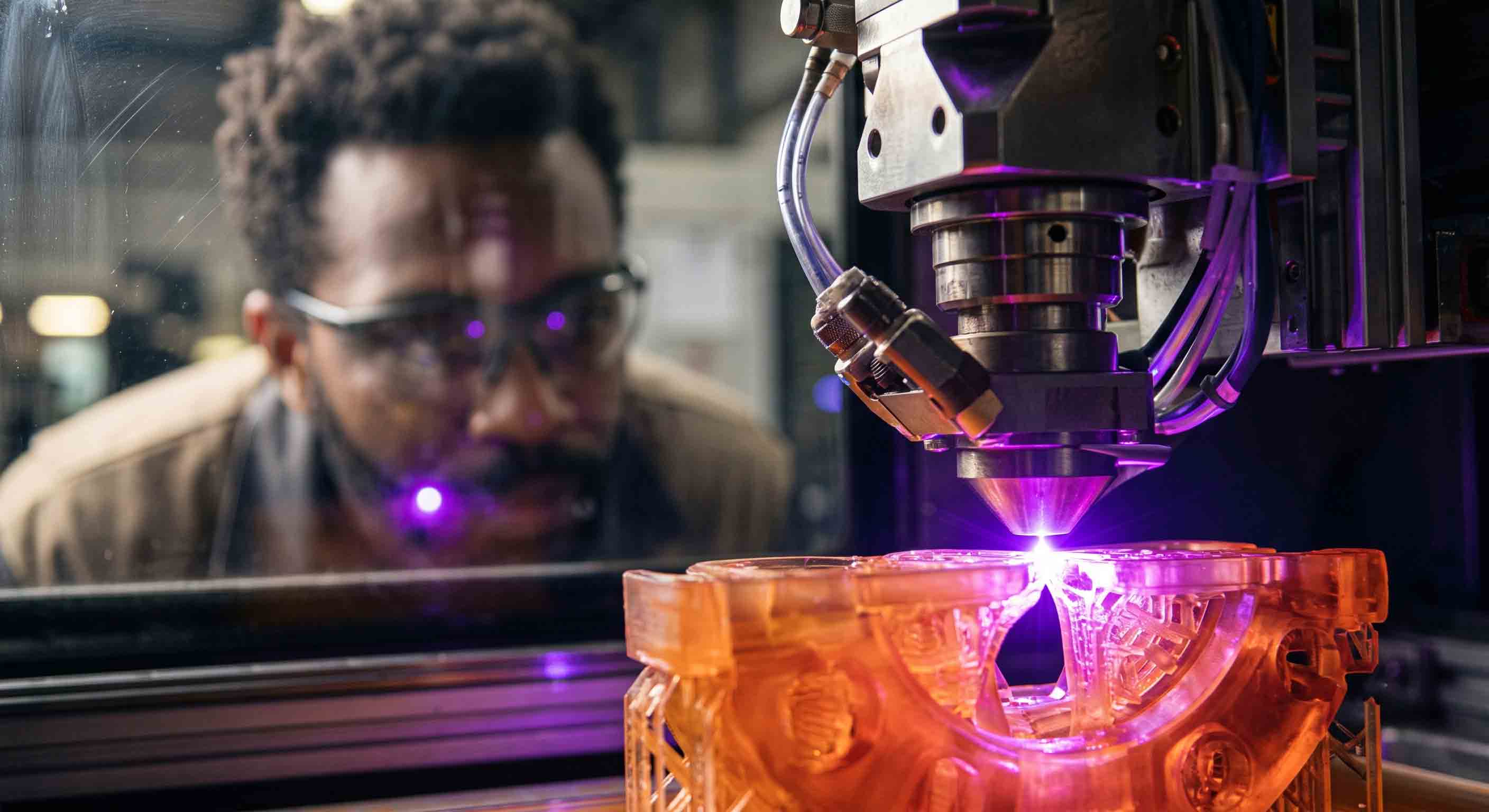 3D printer in operation