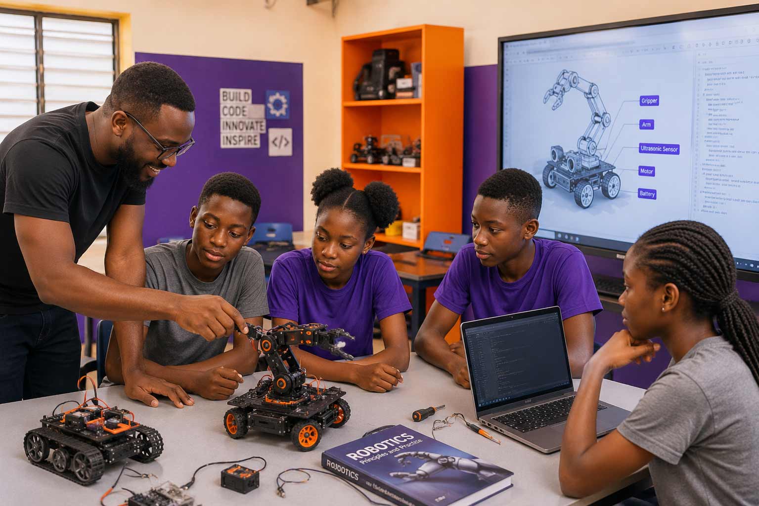 Robotics arm in a lab
